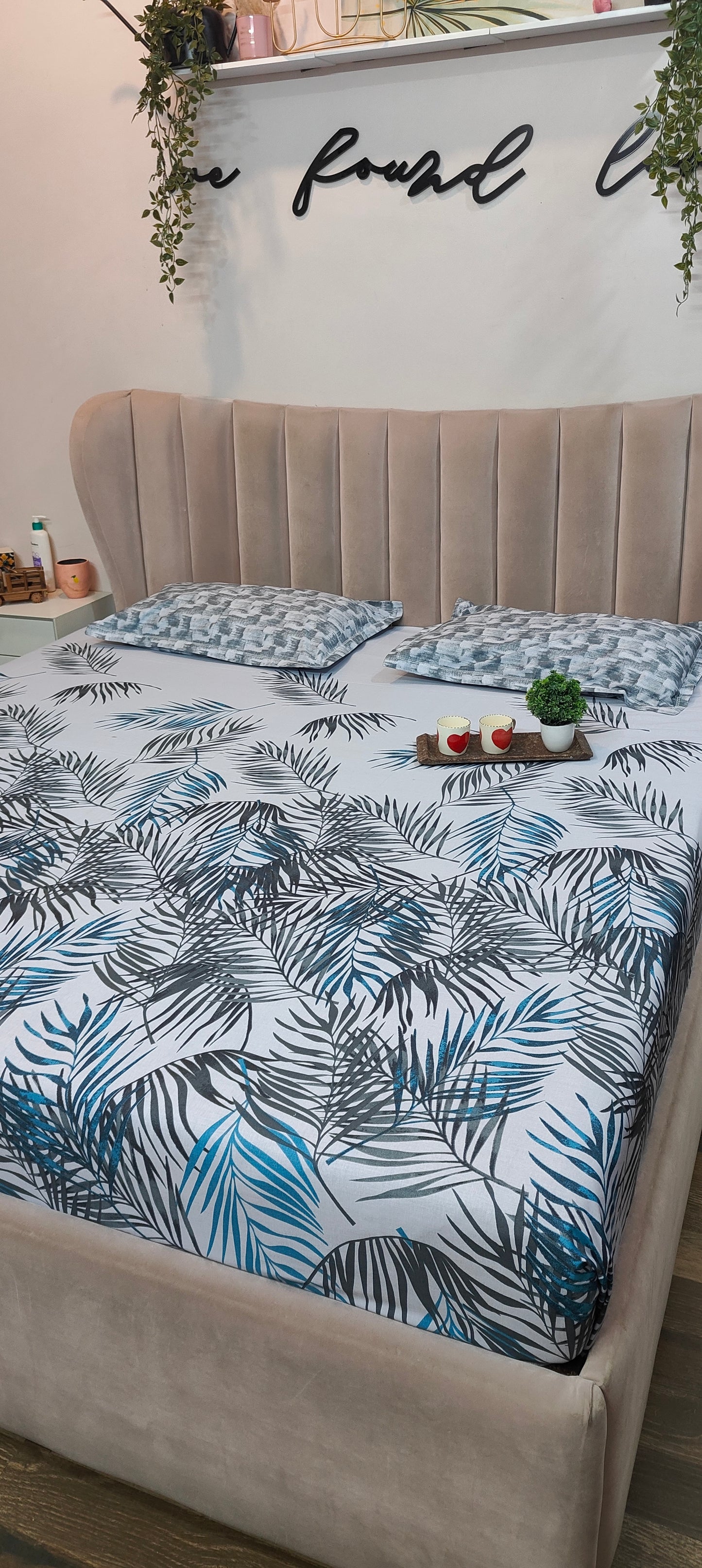 Palm Spring™ - Double Bed Pure Cotton Bedsheet