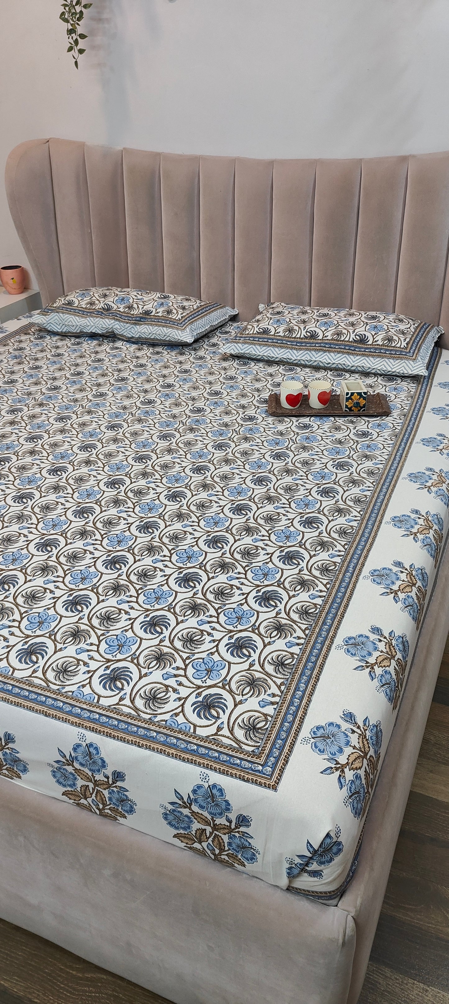 Charvi™ - Double Bed Pure Cotton Bedsheet