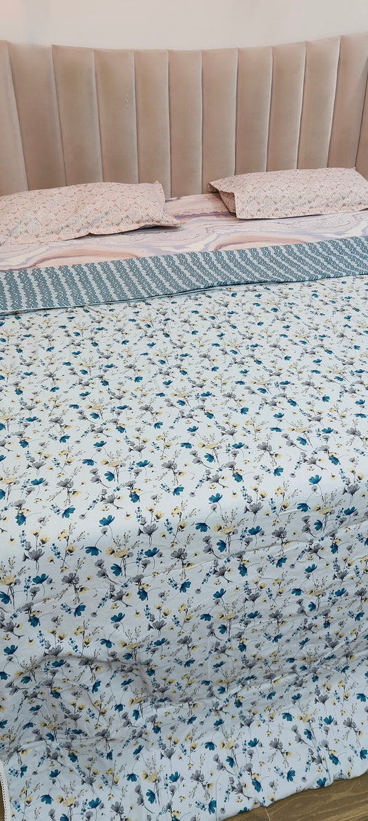 Sapphire bloom™ - Pure Cotton Dohar