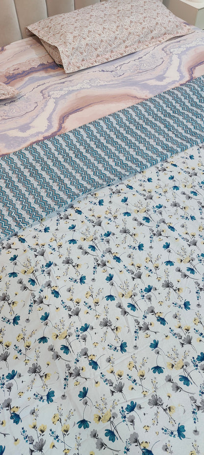 Sapphire bloom™ - Pure Cotton Dohar