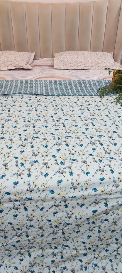 Sapphire bloom™ - Pure Cotton Dohar