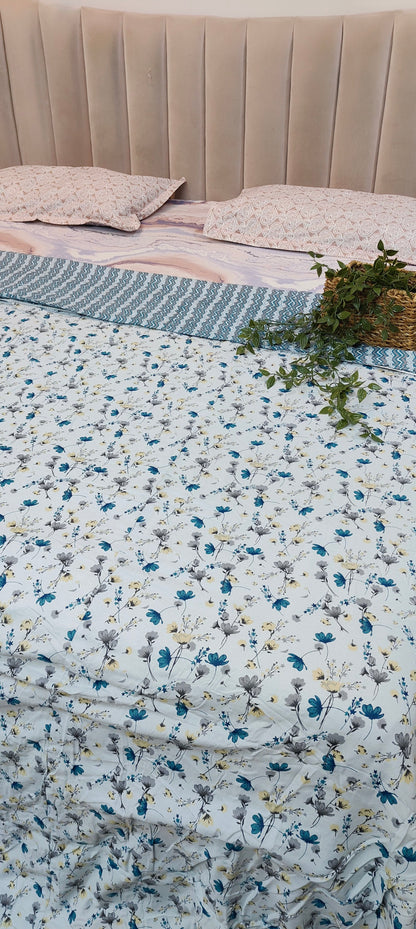 Sapphire bloom™ - Pure Cotton Dohar