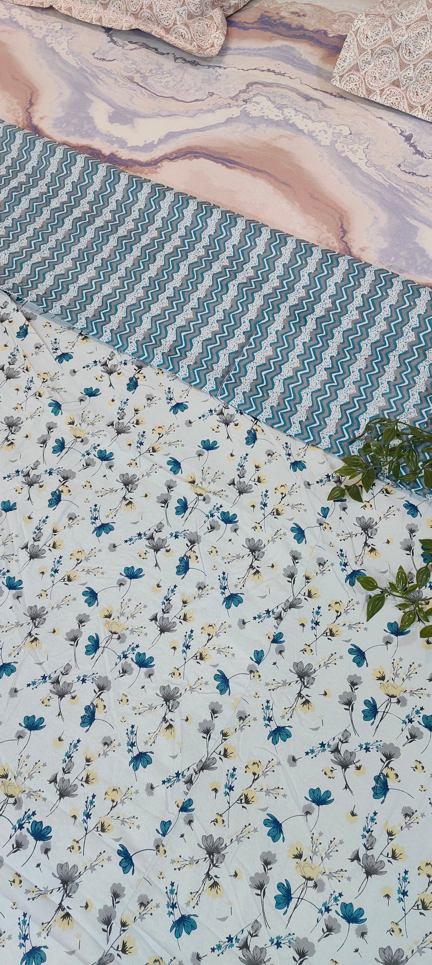 Sapphire bloom™ - Pure Cotton Dohar