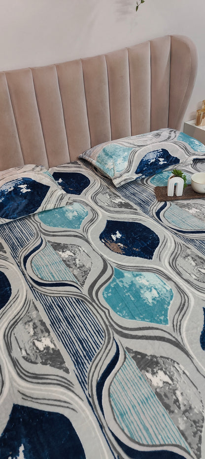 Aquamarine™ - Premium Velvet Bedsheet