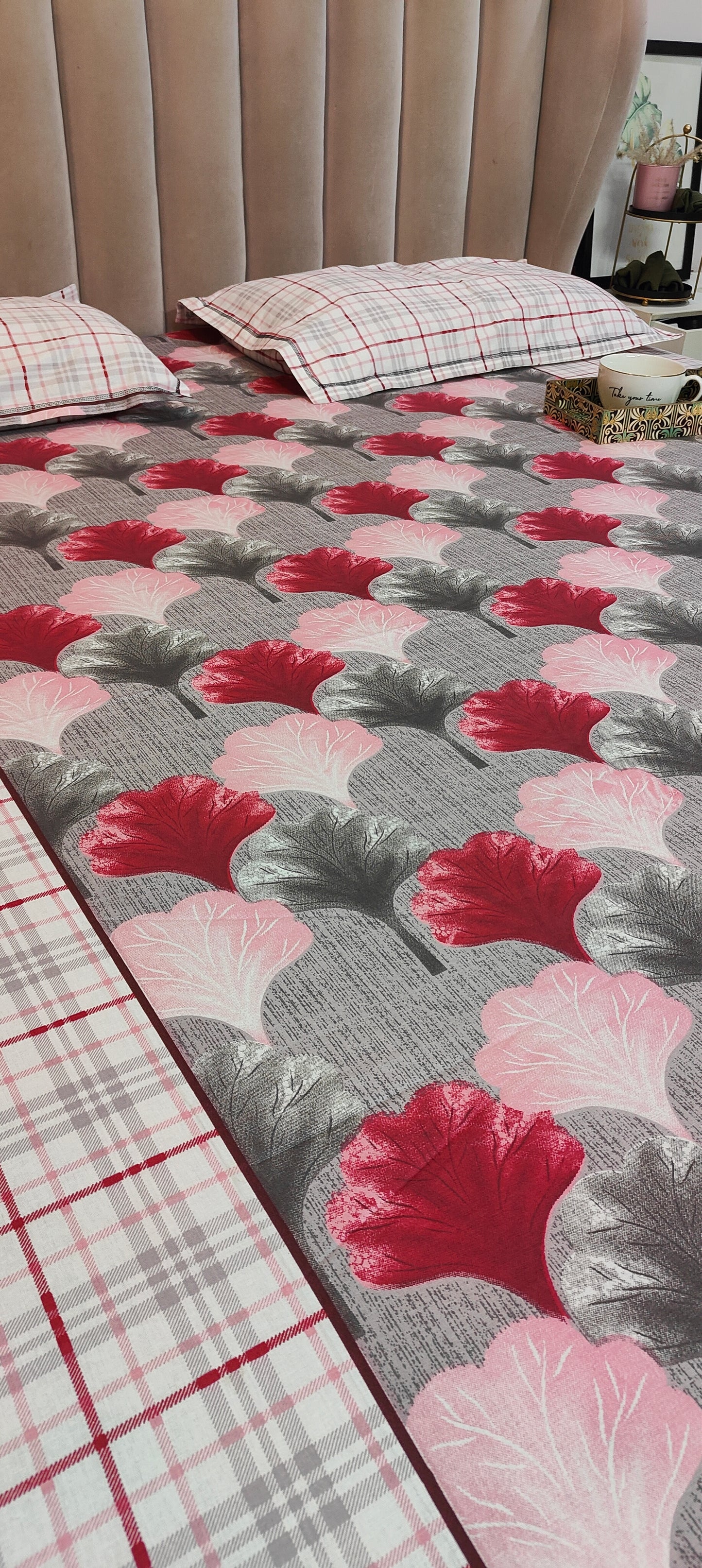 Purple Dandelions™ - Double Bed Pure Cotton Bedsheet