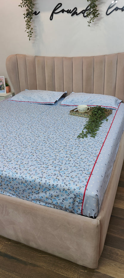 Morning Glory™ - Super King Pure Cotton Bedsheet