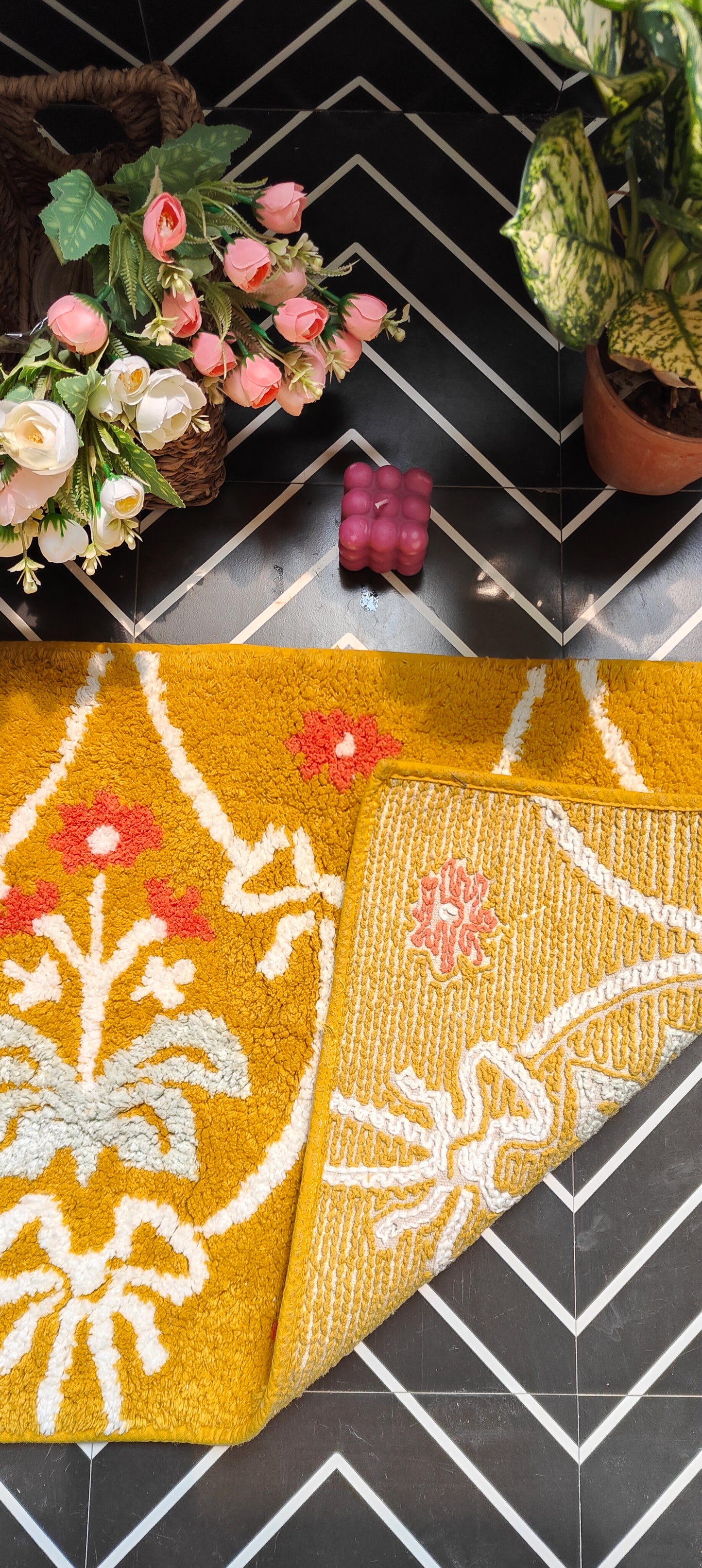 Mango Bouquet - Pure Cotton Floor Mat